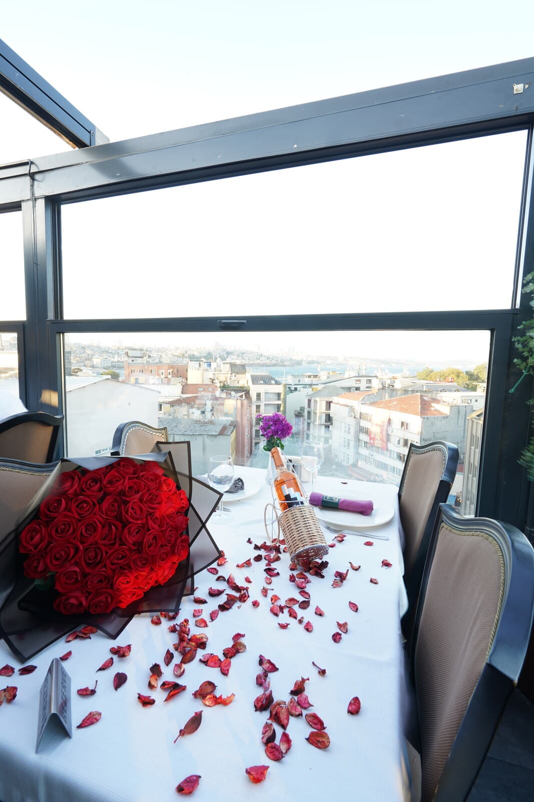 Romantic Dinner Menu €45 — Pino Gare Sirkeci Bosphorus View