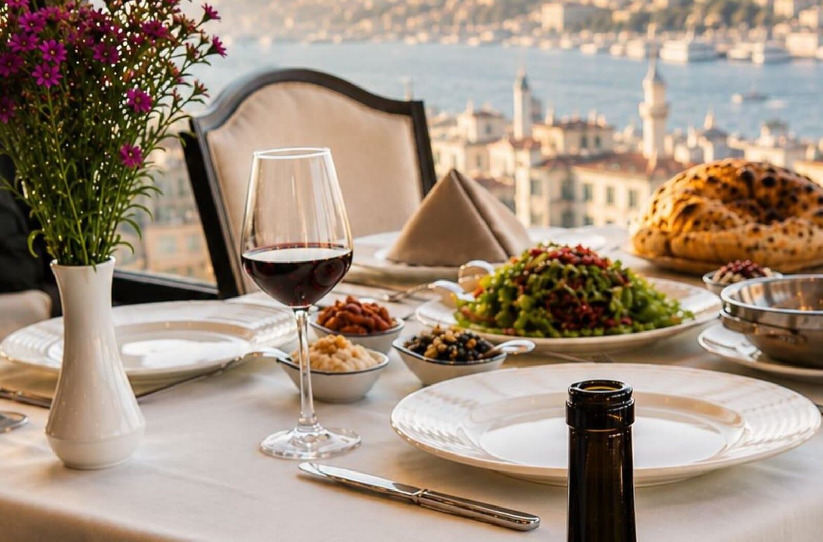 Pino Gare rooftop reservation scene
